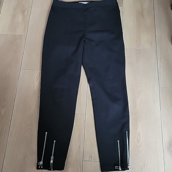 Alexander Wang Super Stretch Cotton Pant With Ankle Zippers size 10 - Picture 4 of 11